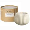 Свеча ароматическая Nutmeg, Leather & Vanilla из коллекции Edge, бежевый, 30 ч, Tkano