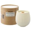 Свеча ароматическая с деревянным фитилём Musk, Rose & Cedarwood из коллекции Edge, бежевый, 60 ч, Tkano