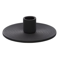 Подсвечник из каменной керамики графитового цвета из коллекции Essential, Tkano