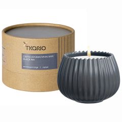 Свеча ароматическая Black Ink из коллекции Edge, серый, 30 ч, Tkano