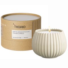 Свеча ароматическая Italian Cypress из коллекции Edge, бежевый, 30 ч, Tkano