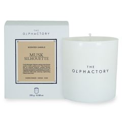 Свеча ароматическая The Olphactory, White Insignia, Musk Silhouette, 60 ч, Ambientair