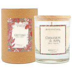 Свеча ароматическая Gifting, Корица и яблоко, 40 ч, Ambientair