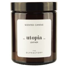 Свеча ароматическая The Olphactory, Utopia, Leather, 30 ч, Ambientair