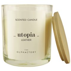 Свеча ароматическая The Olphactory, Utopia, Leather, 40 ч, Ambientair