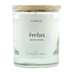 Свеча ароматическая The Olphactory, Relax, Белый Мускус, 40 ч, Ambientair