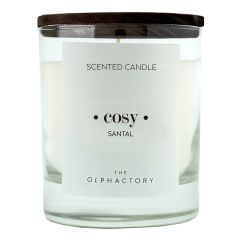 Свеча ароматическая The Olphactory, Cosy Black, Сандал 40 ч, Ambientair