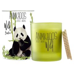 Свеча ароматическая Wild Panda, Бамбуковый, 40 ч, Ambientair