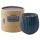Свеча ароматическая с деревянным фитилём Vetiver & Black cypress из коллекции Edge, синий, 60 ч, Tkano
