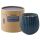 Свеча ароматическая с деревянным фитилём Sandalwood, Bergamot & Citrus из коллекции Edge, синий, 60 ч, Tkano