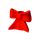 Подсвечник Bow, 8 см, красный, DOIY