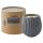 Свеча ароматическая с деревянным фитилём Nutmeg, Leather & Vanilla из коллекции Edge, серый, 60 ч, Tkano