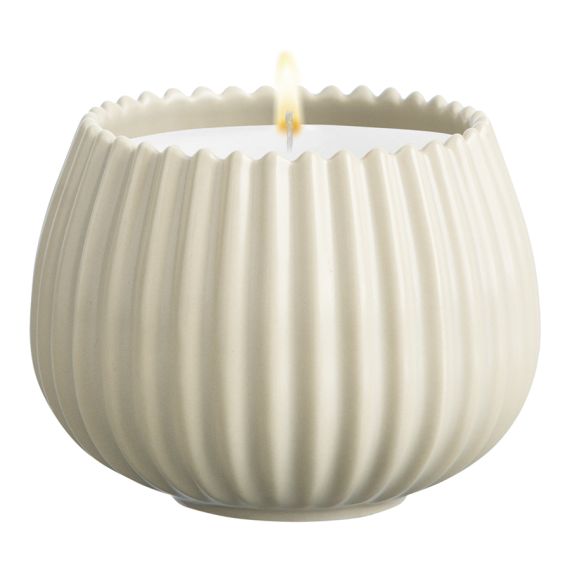 Свеча ароматическая Vetiver & Black cypress из коллекции Edge, бежевый, 30 ч, Tkano, изображение 11
