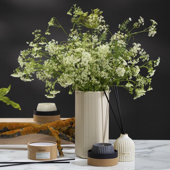 Свеча ароматическая Cypress, Jasmine & Patchouli из коллекции Edge, серый, 30 ч, Tkano, изображение 2