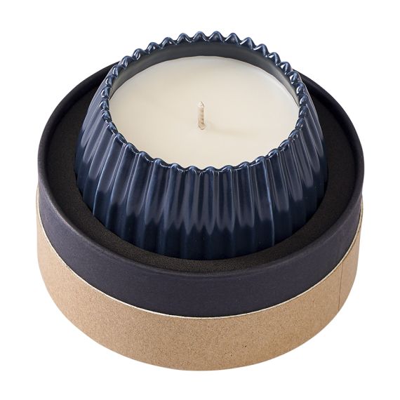 Свеча ароматическая Lemon, Mandarin & Neroli из коллекции Edge, синий, 30 ч, Tkano, изображение 7