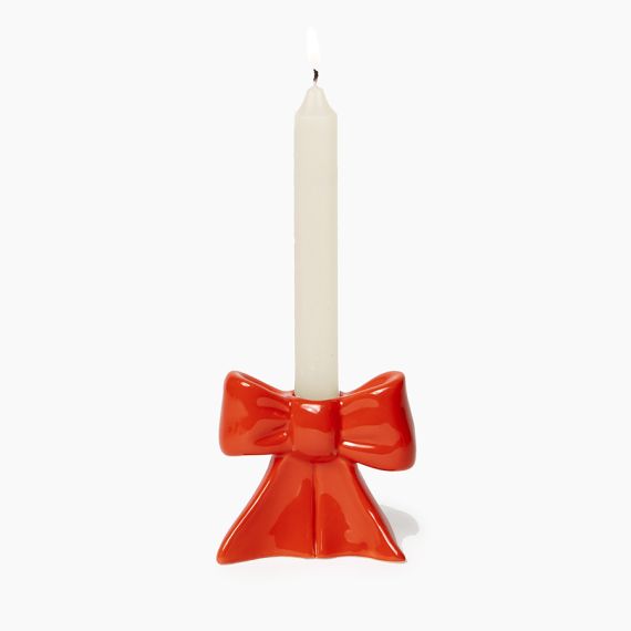 Подсвечник Bow, 8 см, красный, DOIY, изображение 3
