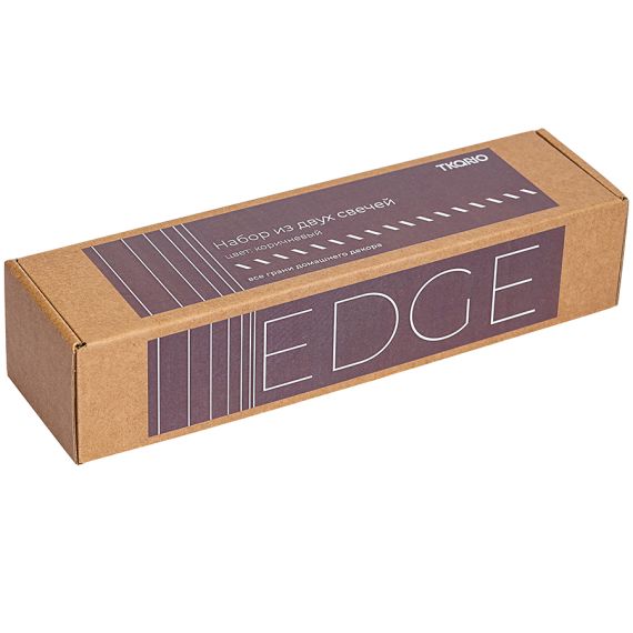 Свеча декоративная коричневого цвета из коллекции Edge, 25,5 см, Tkano, изображение 3