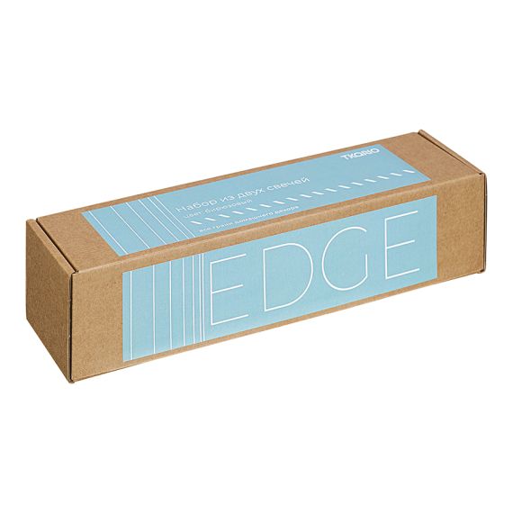 Набор из двух свечей бирюзового цвета из коллекции Edge, 24,5 см, Tkano, изображение 4