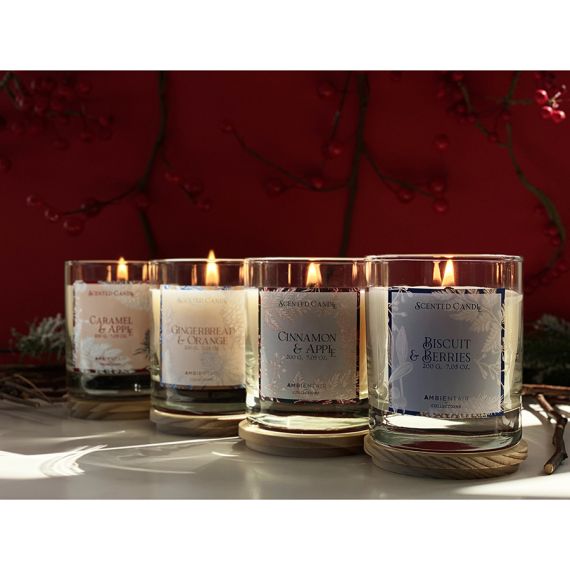 Свеча ароматическая Gifting, Карамель и яблоко, 40 ч, Ambientair, изображение 2