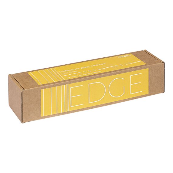 Набор из двух свечей цвета карри из коллекции Edge, 24,5 см, Tkano, изображение 7