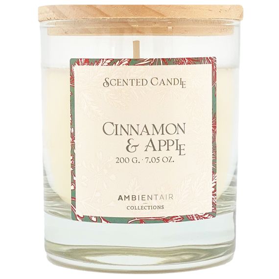 Свеча ароматическая Gifting, Корица и яблоко, 40 ч, Ambientair, изображение 3