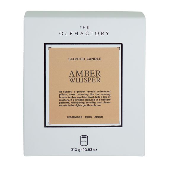 Свеча ароматическая The Olphactory, White Insignia, Amber Whisper, 60 ч, Ambientair, изображение 8