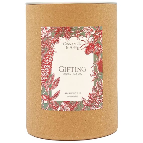 Свеча ароматическая Gifting, Корица и яблоко, 40 ч, Ambientair, изображение 4