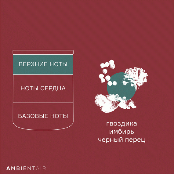 Свеча ароматическая Gifting, Gingerbread&Orange, 40 ч, Ambientair, изображение 5