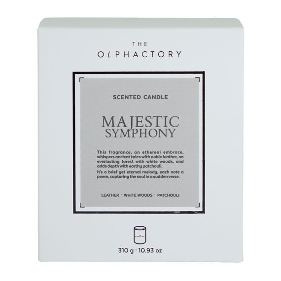 Свеча ароматическая The Olphactory, White Insignia, Majestic Symphony, 60 ч, Ambientair, изображение 8