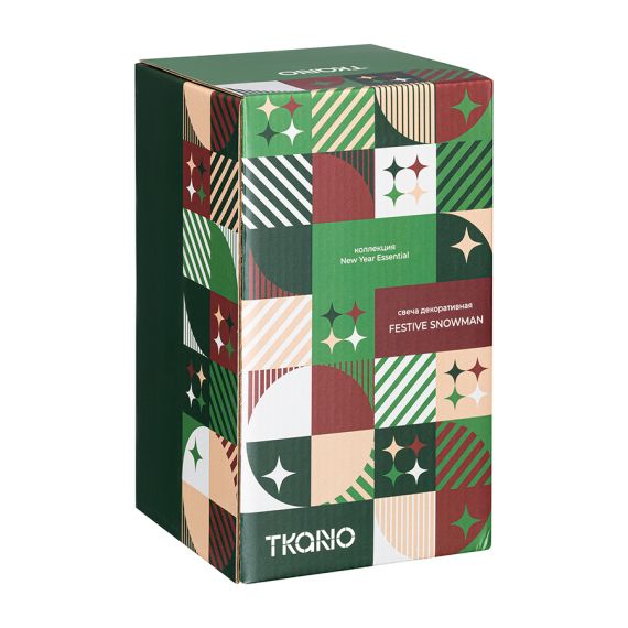 Свеча декоративная Festive snowman из коллекции New Year Essential, 15 см, Tkano, изображение 4