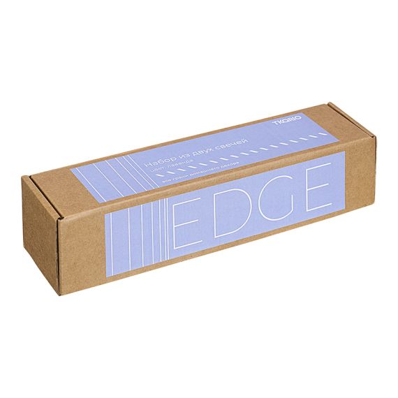 Набор из двух свечей цвета лаванды из коллекции Edge, 24,5 см, Tkano, изображение 6
