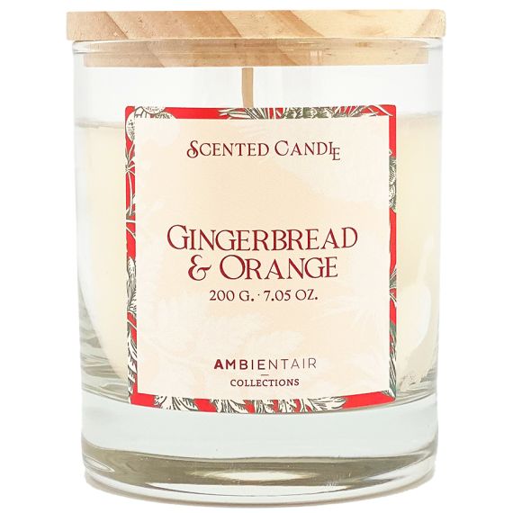 Свеча ароматическая Gifting, Gingerbread&Orange, 40 ч, Ambientair, изображение 3