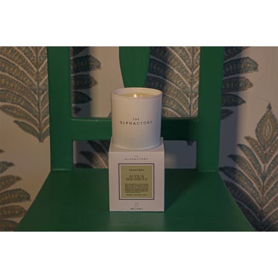 Свеча ароматическая The Olphactory, White Insignia, Acqua Bergamota, 60 ч, Ambientair, изображение 5