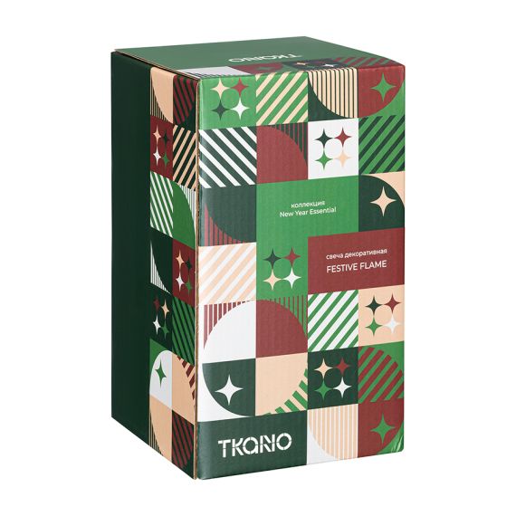 Свеча декоративная Festive flame из коллекции New Year Essential, 12 см, Tkano, изображение 5
