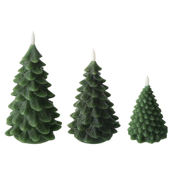 Набор из трех электрических свечей Christmas forest из коллекции New Year Essential, Tkano, изображение 3