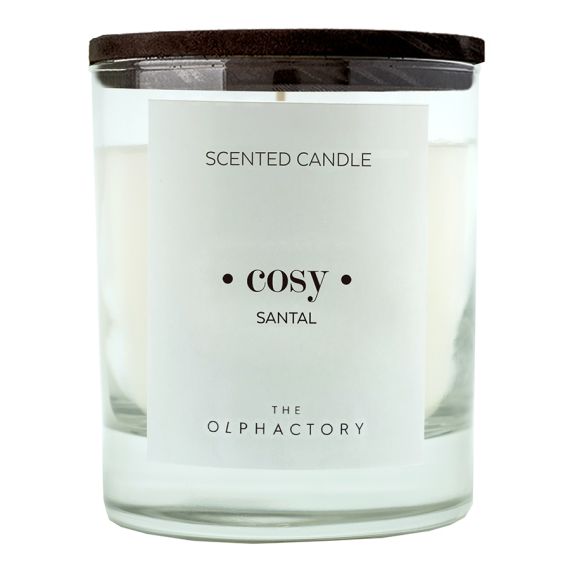 Свеча ароматическая The Olphactory, Cosy Black, Сандал 40 ч, Ambientair