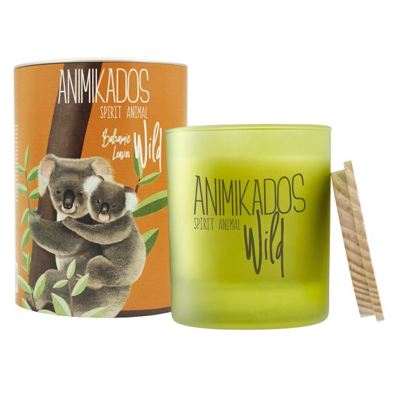 Свеча ароматическая Wild Koala, Бальзамические листья, 40 ч, Ambientair