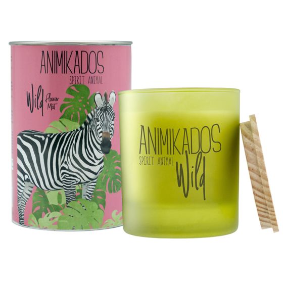 Свеча ароматическая Wild Zebra, Цветочный, 40 ч, Ambientair
