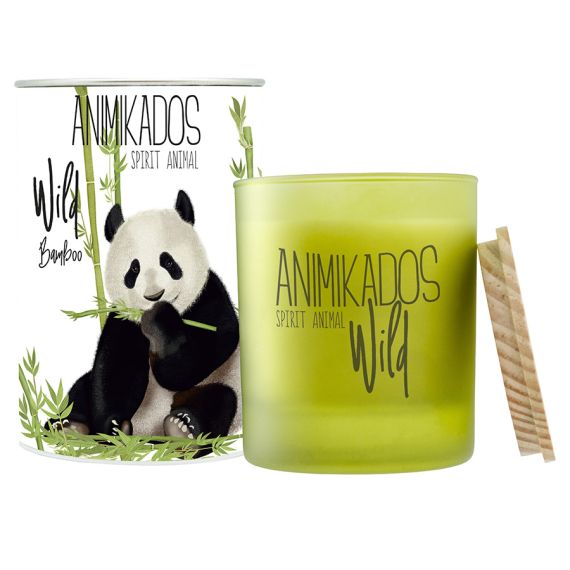 Свеча ароматическая Wild Panda, Бамбуковый, 40 ч, Ambientair