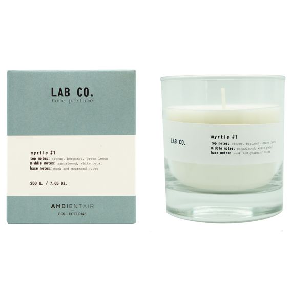 Свеча ароматическая LAB CO, Мирт, 40 ч, Ambientair