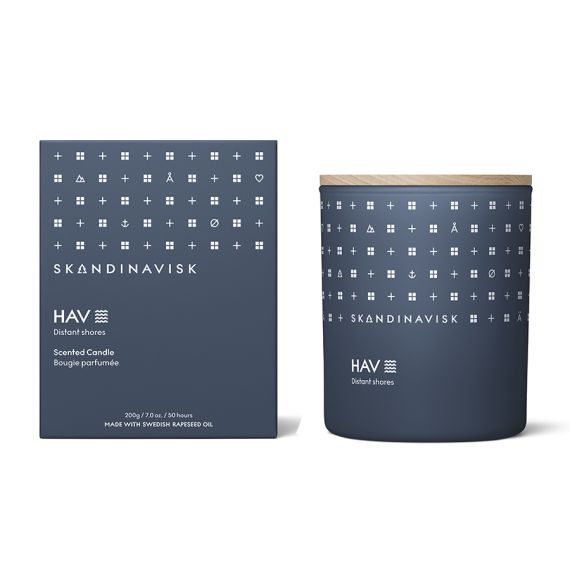 Свеча ароматическая HAV с крышкой, 200 г (новая), S K A N D I N A V I S K