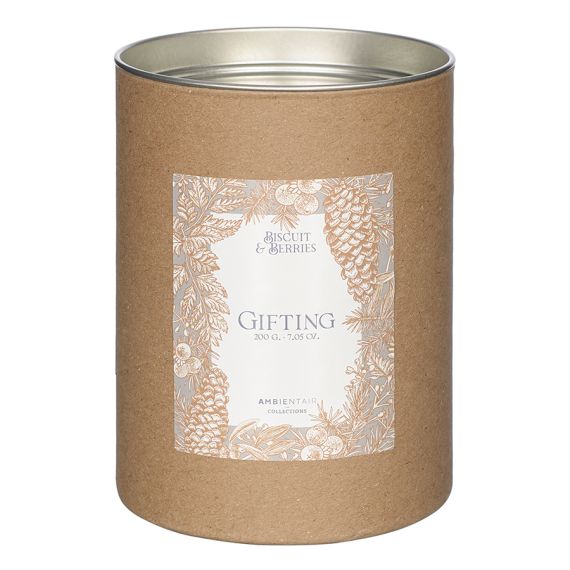 Свеча ароматическая Gifting, Печенье и ягоды (новая), 40 ч, Ambientair, изображение 3