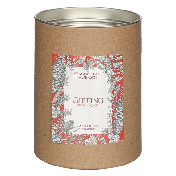 Свеча ароматическая Gifting, Имбирное печенье (новая), 40 ч, Ambientair, изображение 3