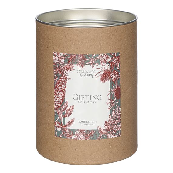 Свеча ароматическая Gifting, Корица и яблоко (новая), 40 ч, Ambientair, изображение 3