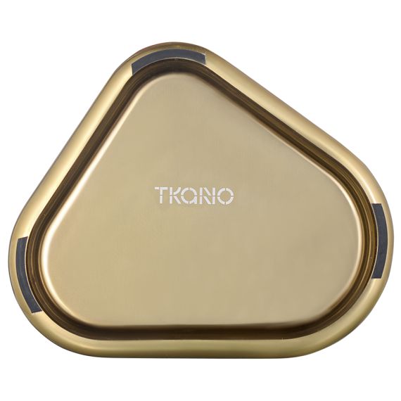 Подсвечник треугольный с титановым покрытием из коллекции Edge, 21х17 см, Tkano, изображение 9
