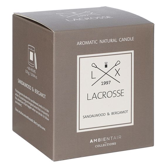 Свеча ароматическая Lacrosse, Сандал и бергамот (новая), 60 ч, Ambientair, изображение 3