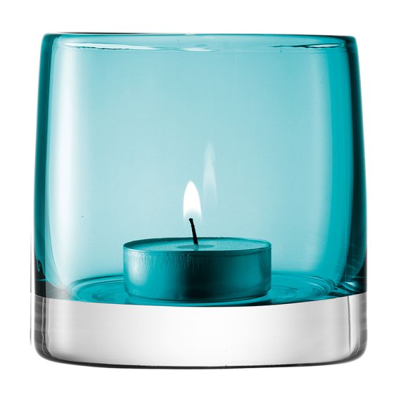 Подсвечник для чайной свечи Light Colour 8,5 см бирюзовый, LSA International