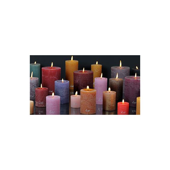 Свеча цилиндрическая Рустик 10 см, d7 см, золотистый, Luz your senses, изображение 2