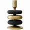 Подсвечник Stone, 20 см, черный/античная латунь, Bergenson Bjorn
