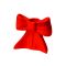 Подсвечник Bow, 8 см, красный, DOIY